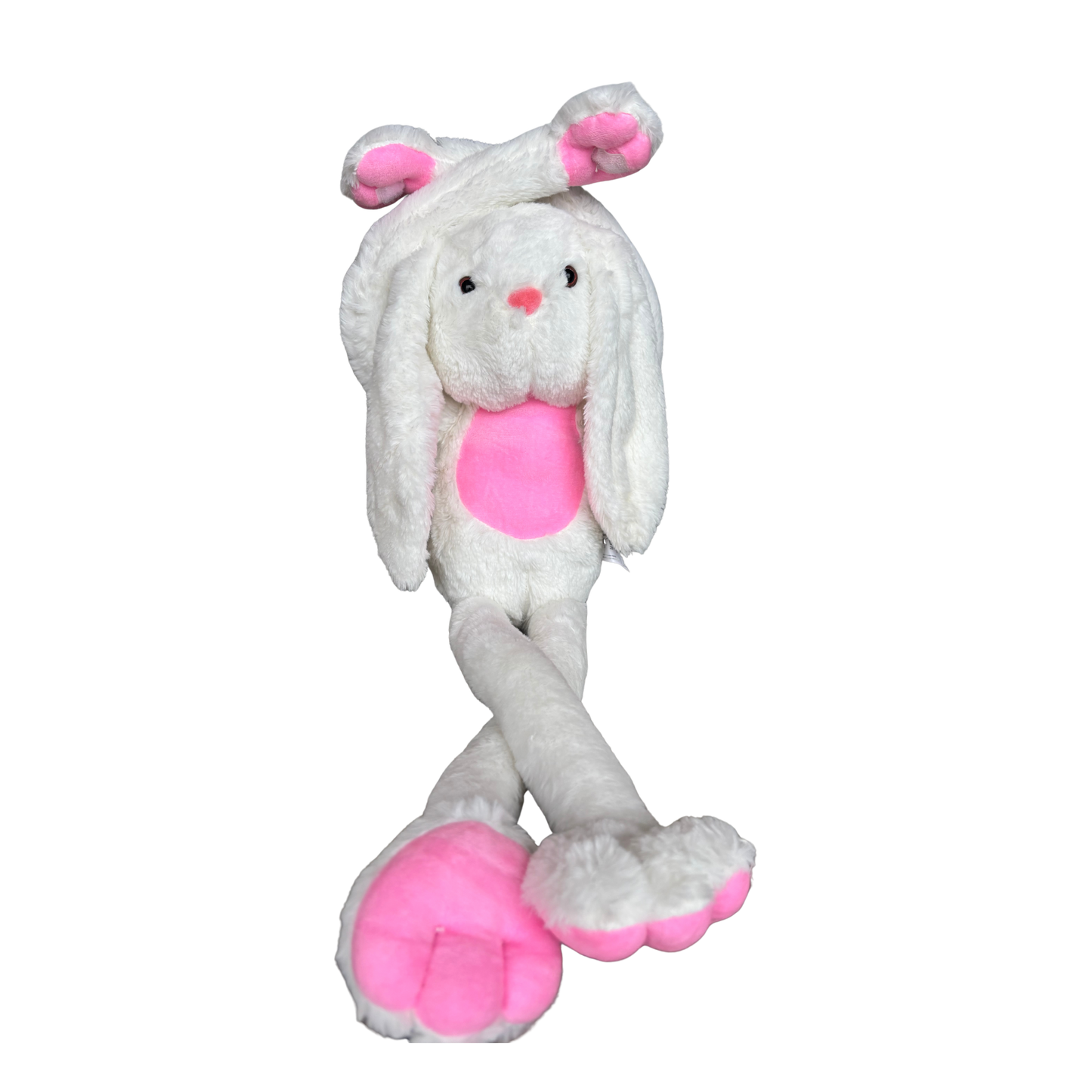 LONG LEGGED WHITE BUNNY SOFT TOY - 62 cm