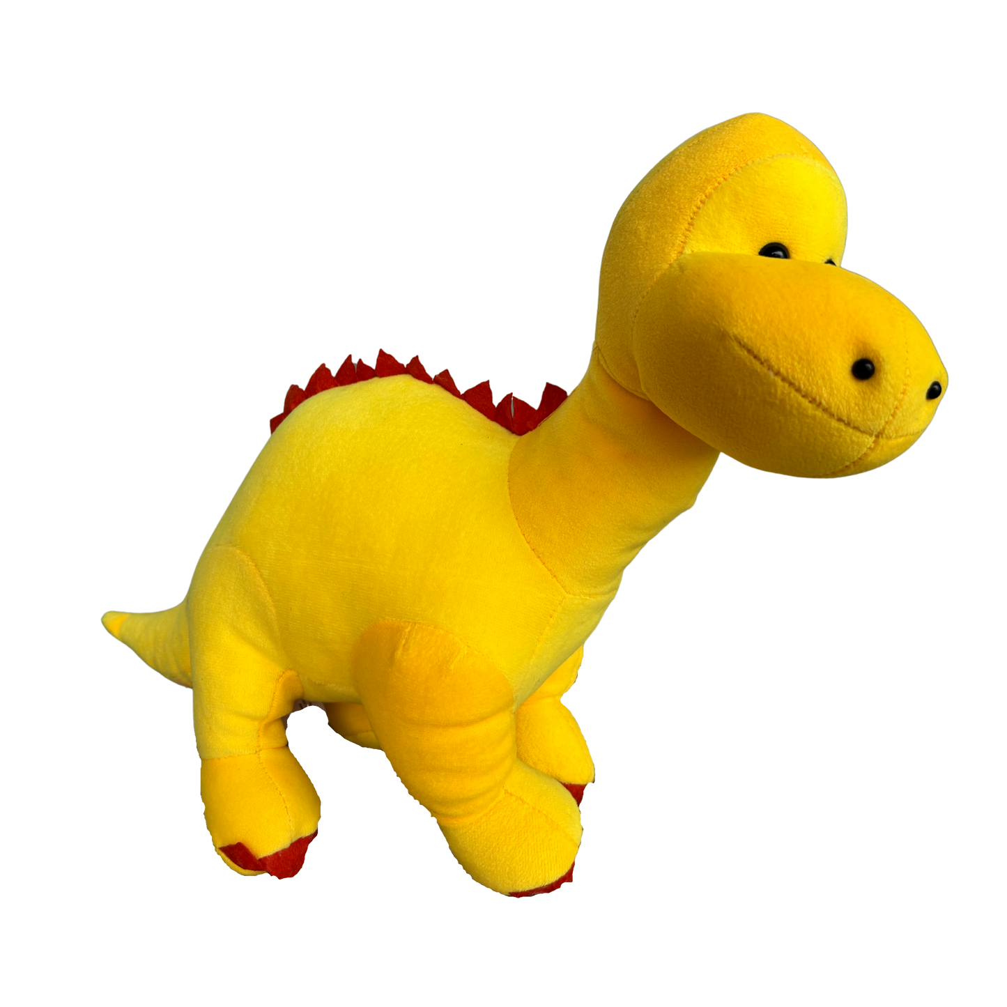 YELLOW DINOSOUR SOFT TOY - 25 CMS