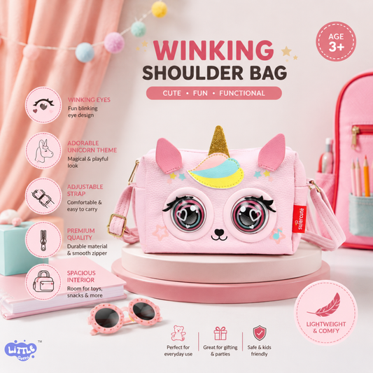 WINKING ELF SHOULDER BAG - UNICORN
