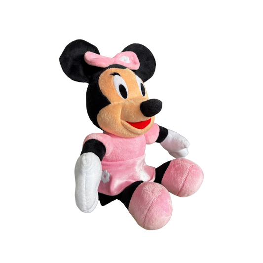 CUTE PINK GIRL MOUSE PLUSH TOY WITH BOW - 35 CMS