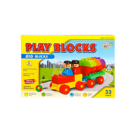 PLAY BLOCKS - HIGHWAY VEHICLE SET