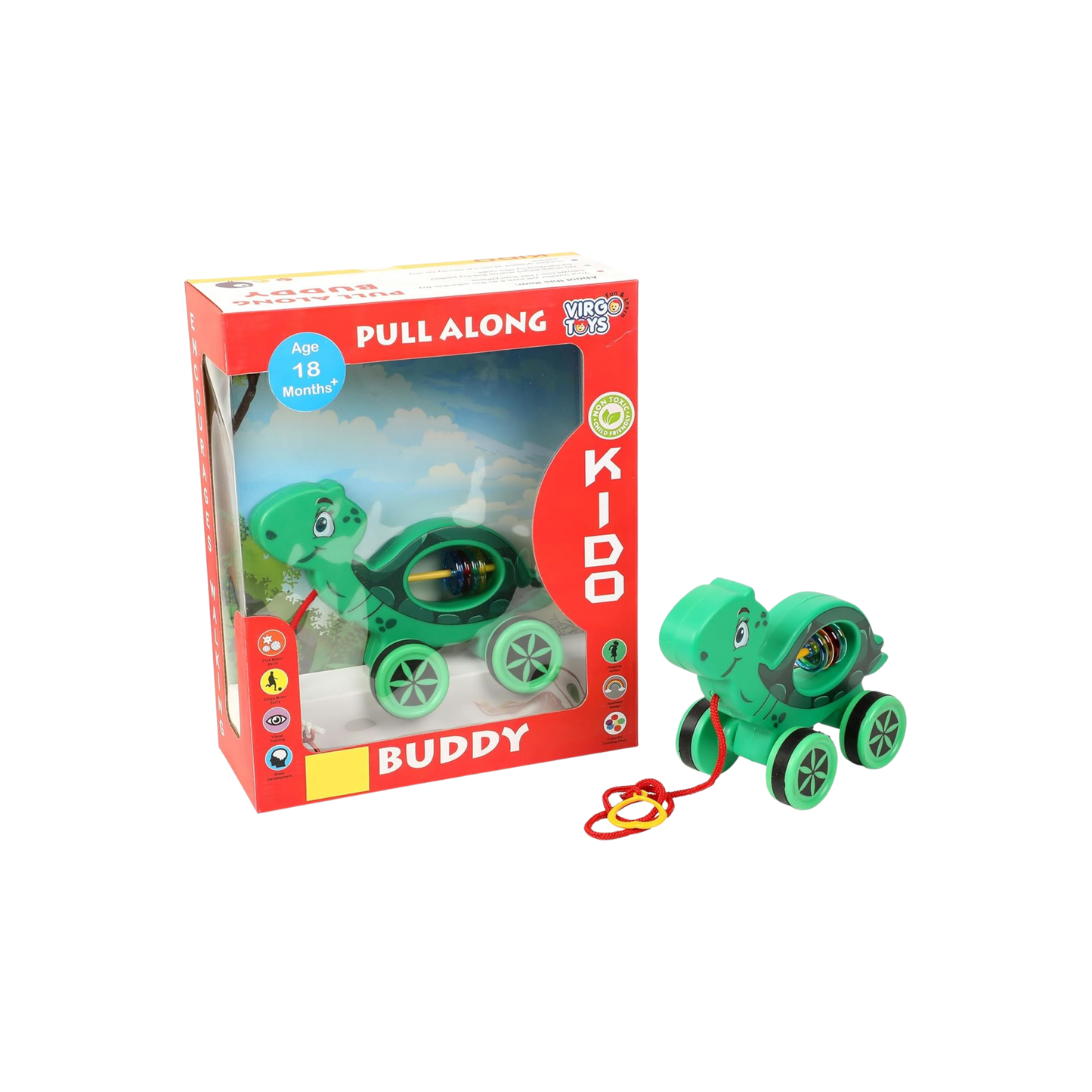 PULL ALONG BUDDY - TURTLE