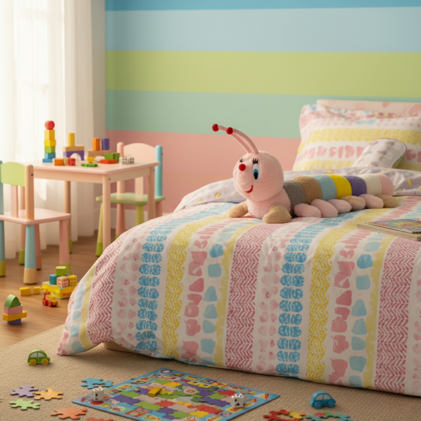 PASTEL CATERPILLAR SOFT TOY – 70 CM