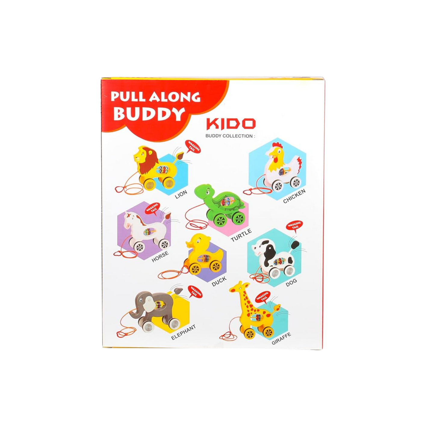 PULL ALONG BUDDY - GIRAFFE