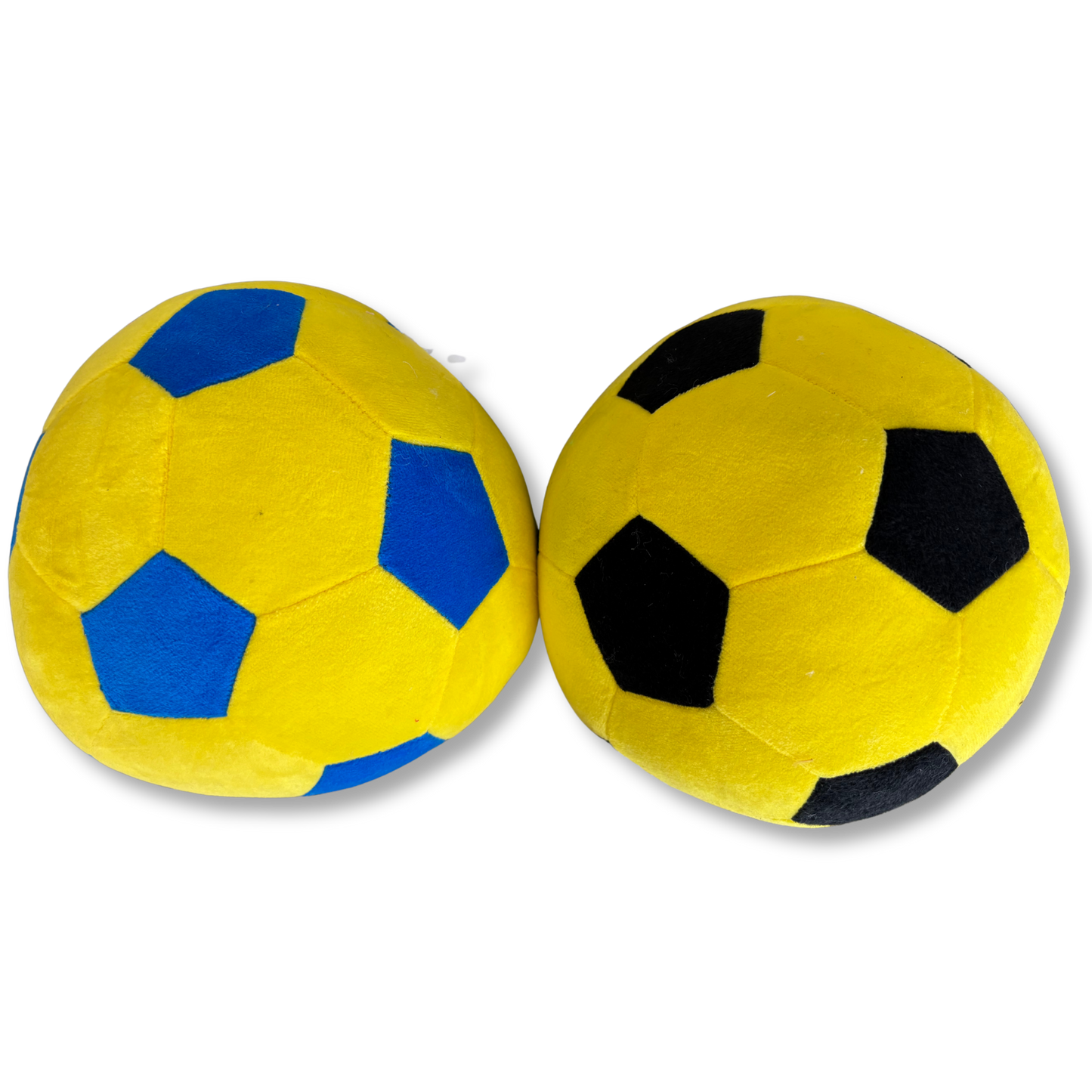 PLUSH SOCCER BALL TOY - YELLOW/BLACK