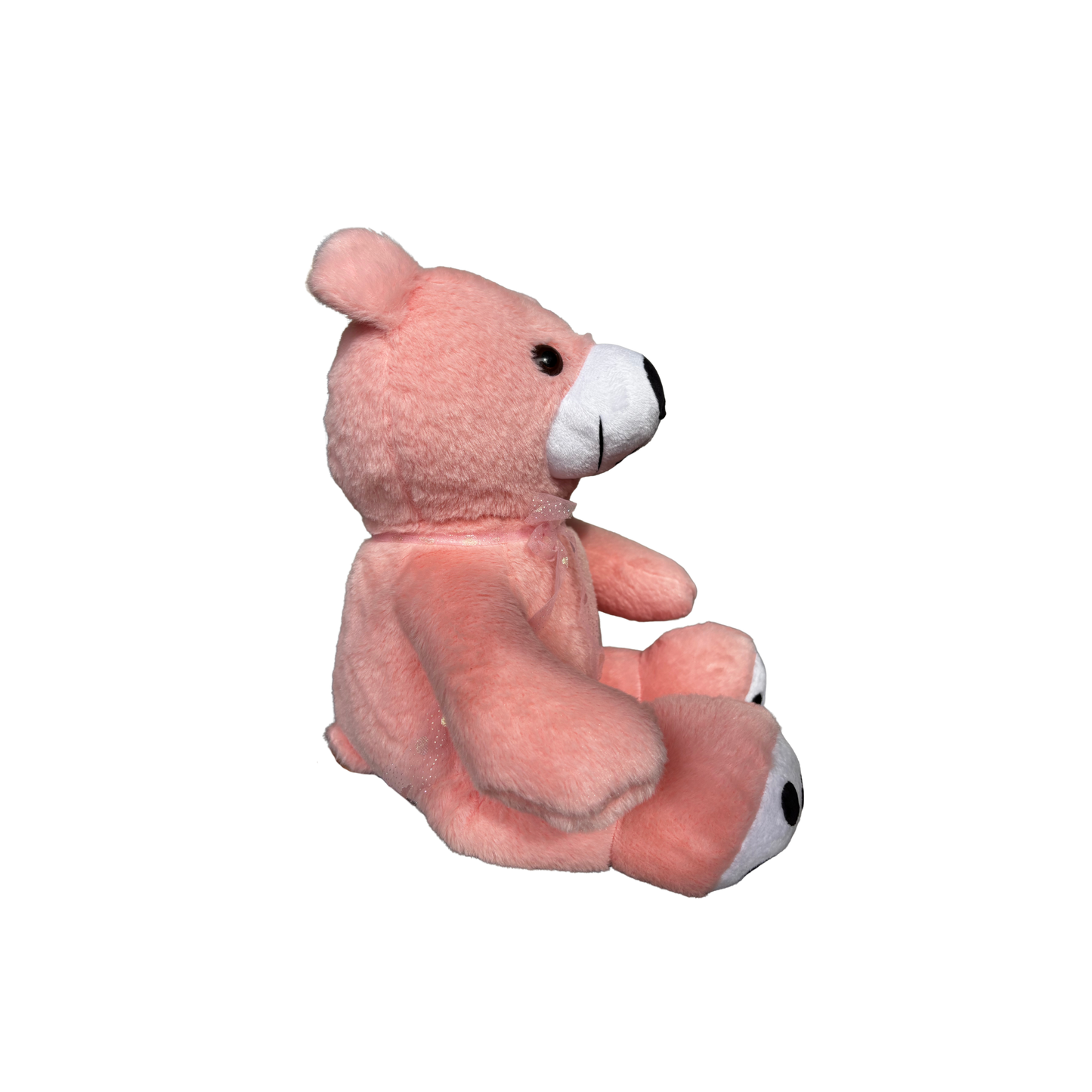 PEACH PINK TEDDY BEAR - 47 CMS