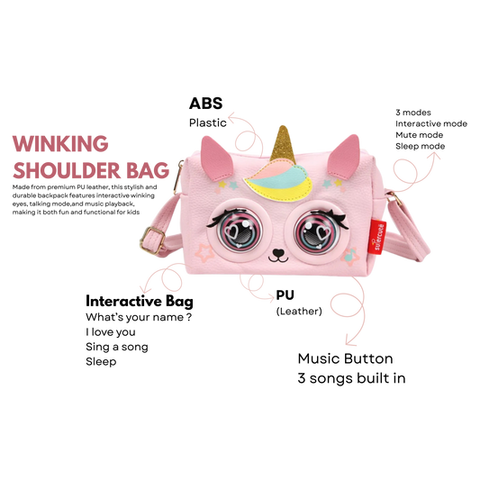 WINKING ELF SHOULDER BAG - UNICORN
