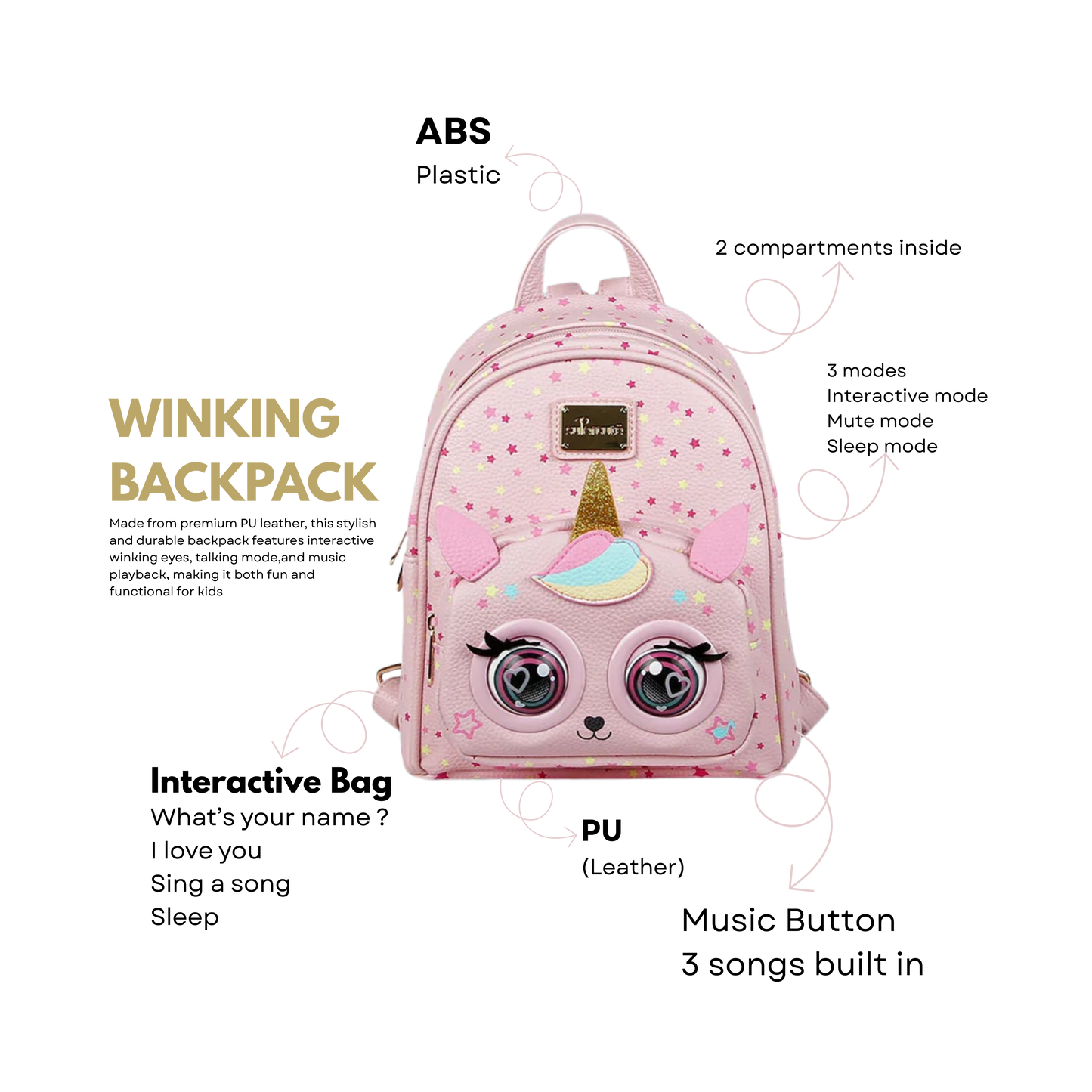 WINKING ELF BAG - UNICORN