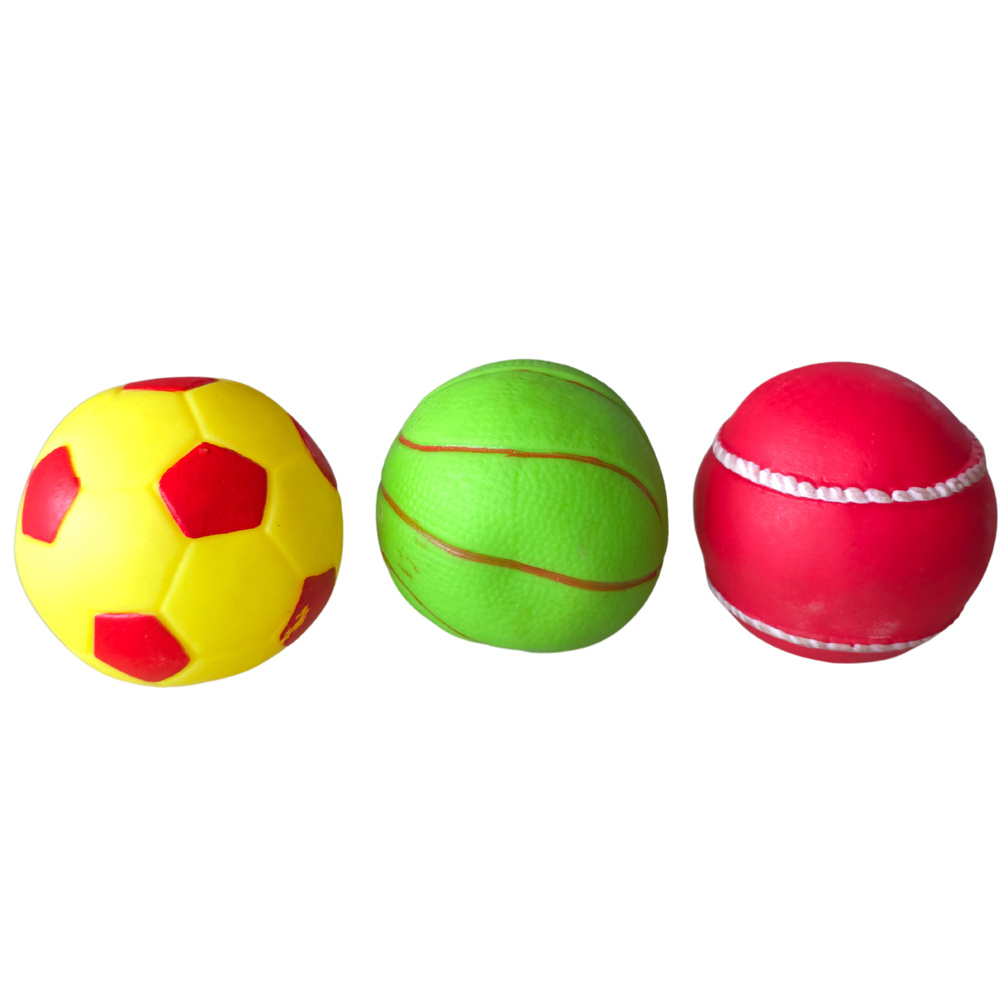 Squeezy Sports Ball Chu Chu Toy (Set of 3)