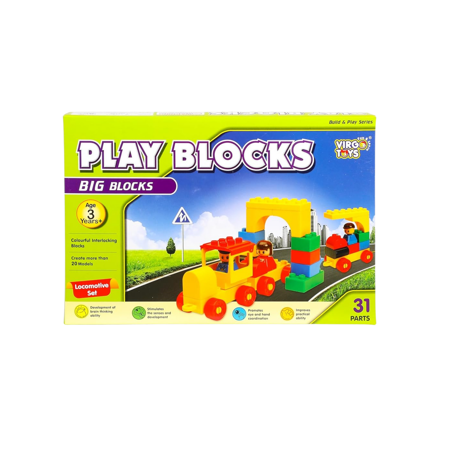 PLAY BLOCKS - LOCOMOTIVE SET