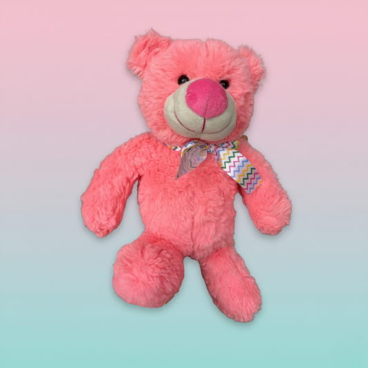 PINK TEDDY BEAR SOFT TOY – 29CM