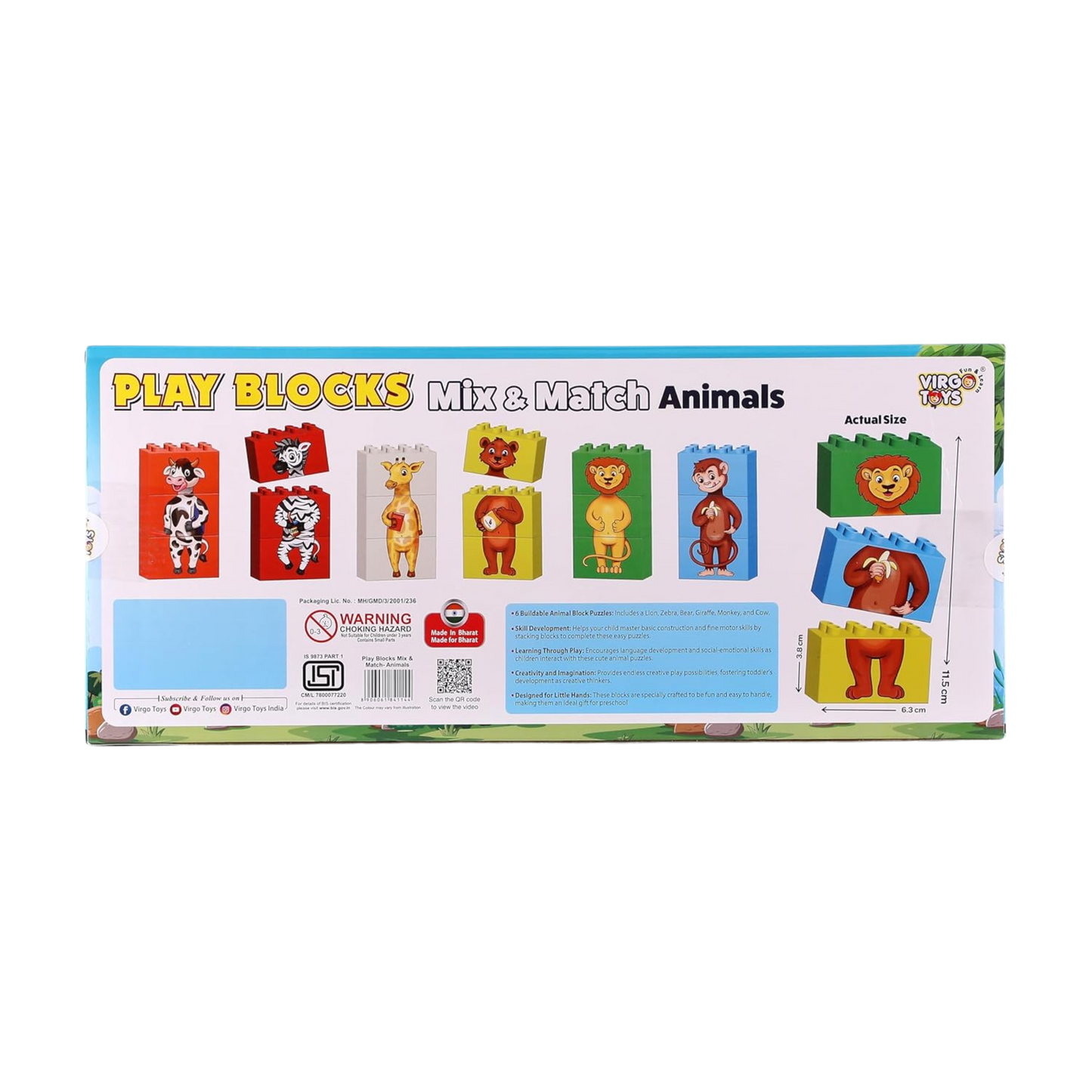 PLAY BLOCK MIX N MATCH ANIMALS