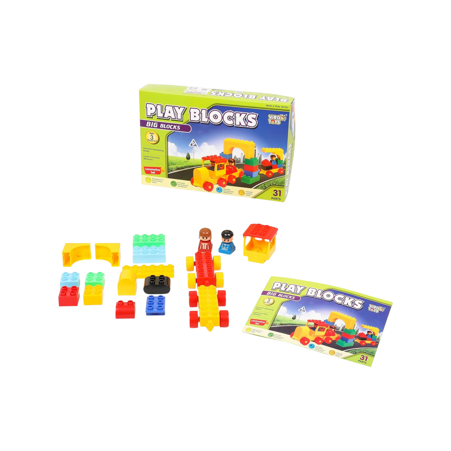 PLAY BLOCKS - LOCOMOTIVE SET