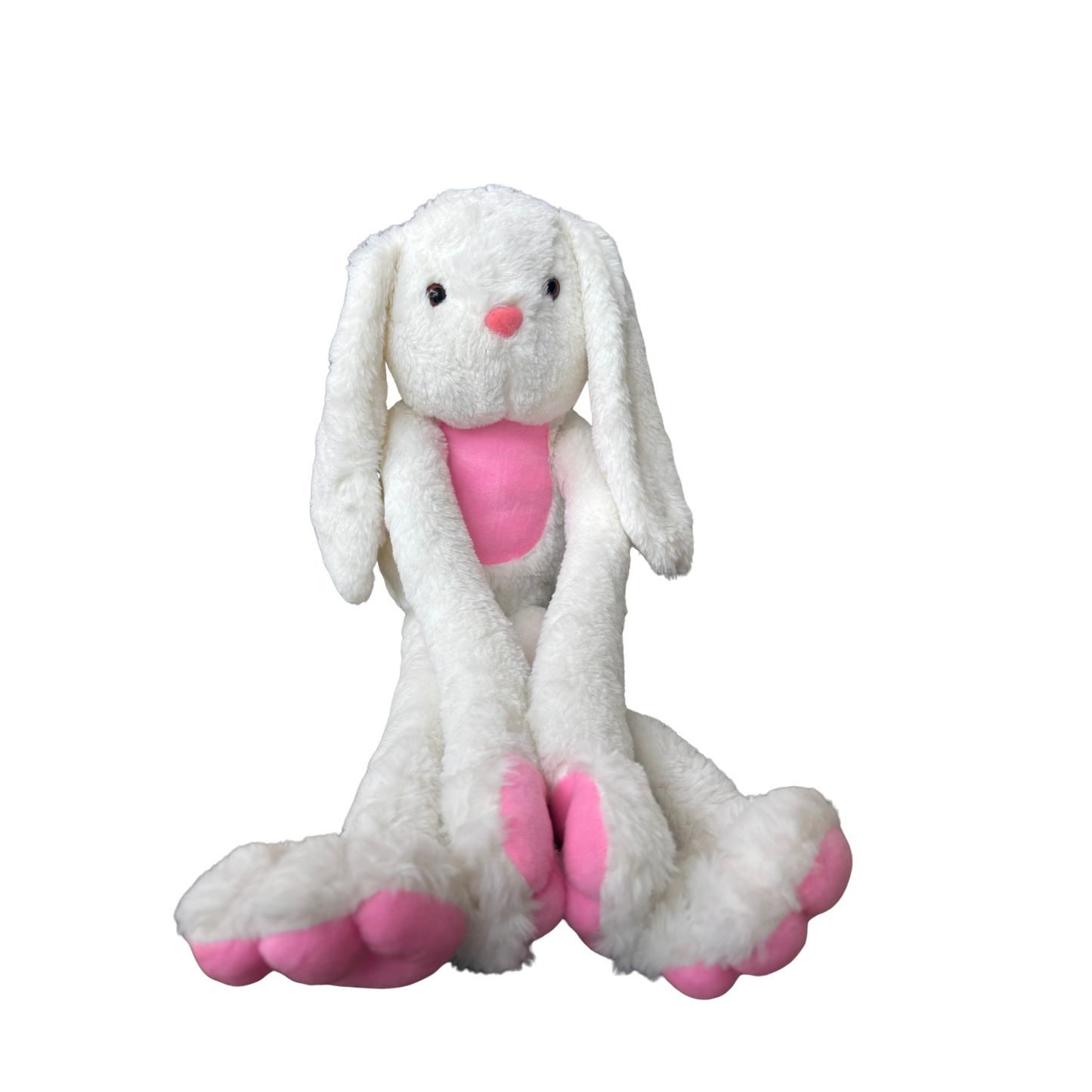 LONG LEGGED WHITE BUNNY SOFT TOY - 62 cm