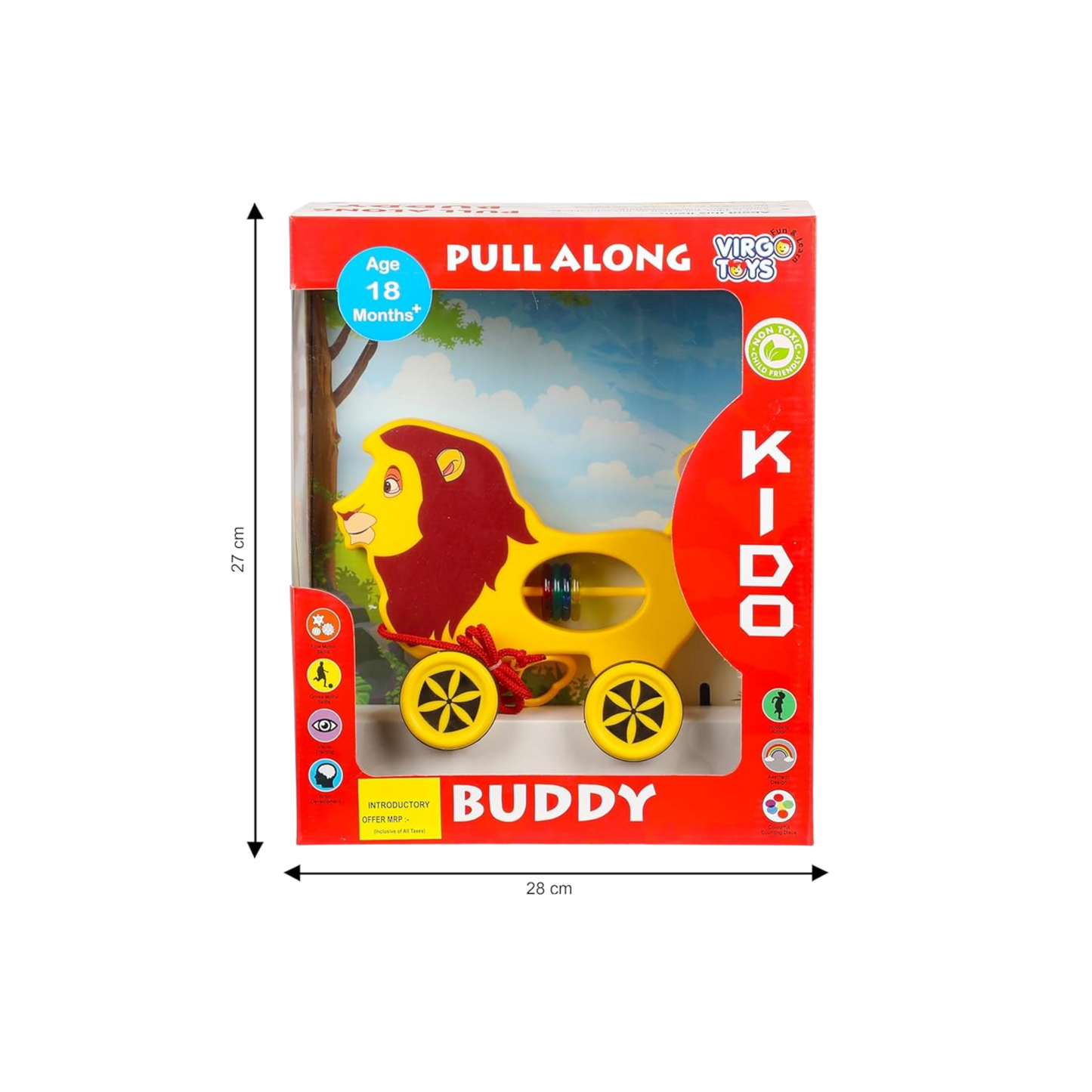 PULL ALONG BUDDY - LION