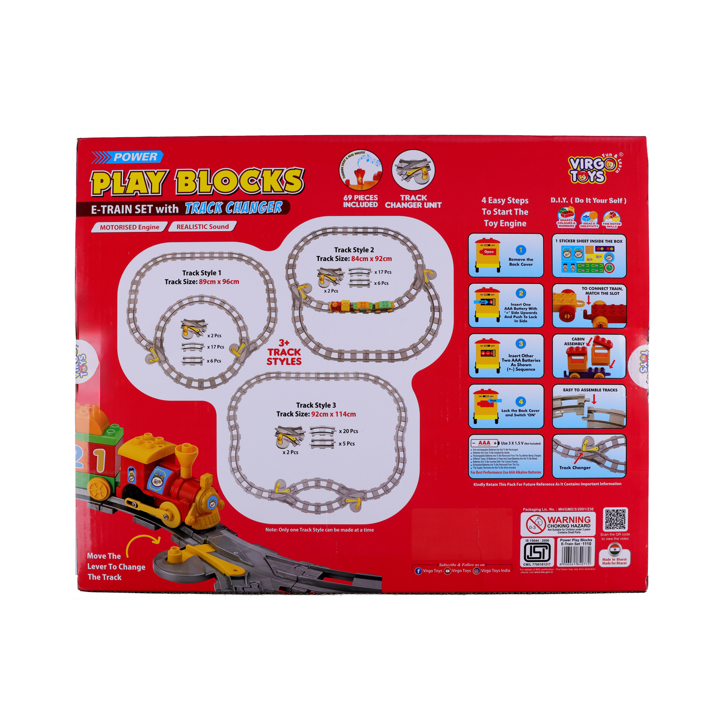 E-TRAIN SET WITH TRACK CHANGER