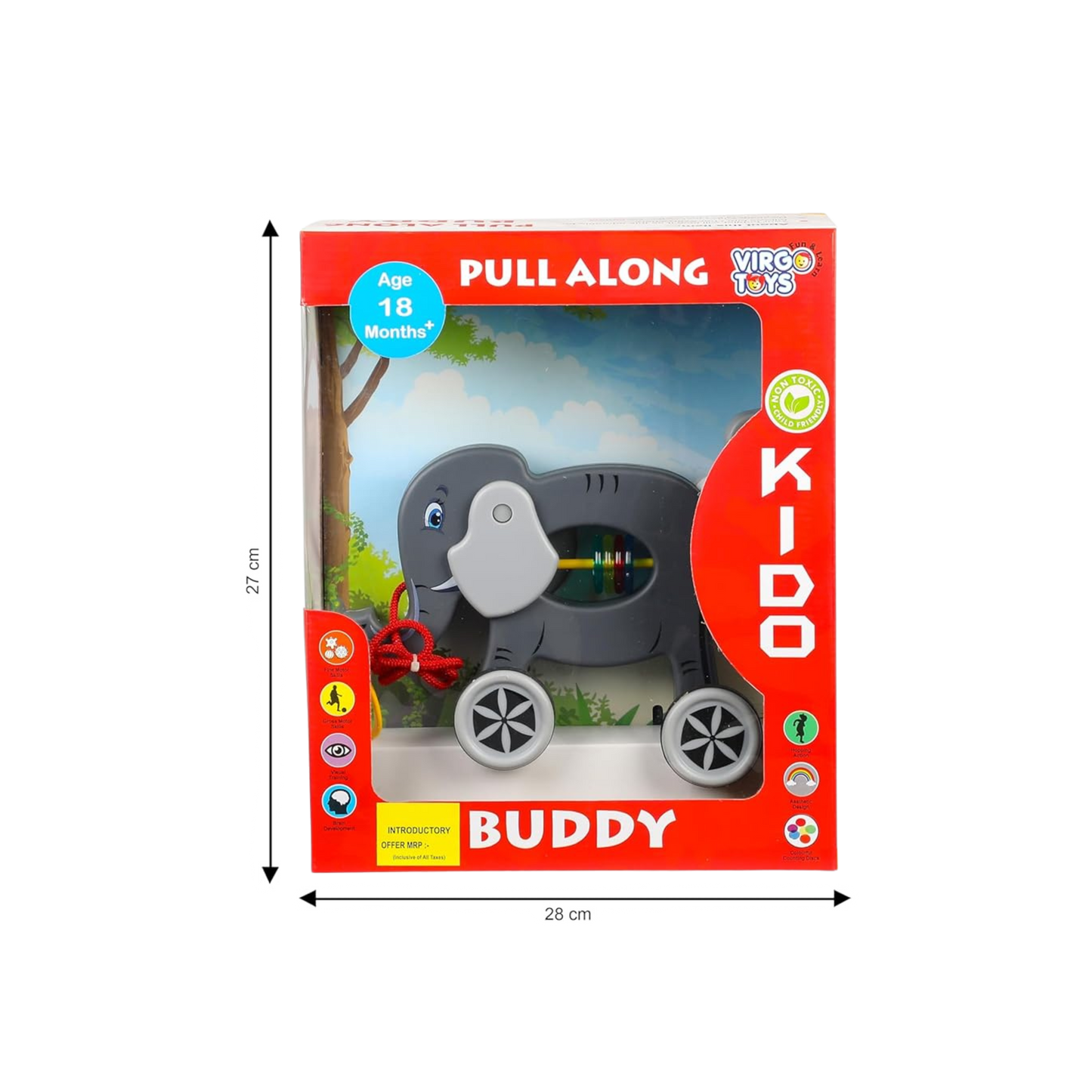 PULL ALONG BUDDY - ELEPHANT