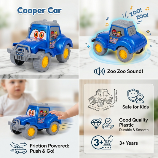 FRICTION POWERED COOPER CAR
