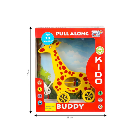 PULL ALONG BUDDY - GIRAFFE