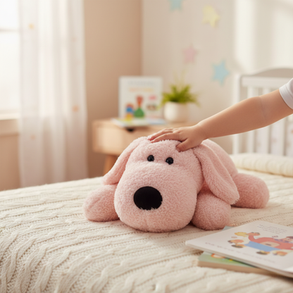 PINK FLOPPY DOG SOFT TOY – 40 CM