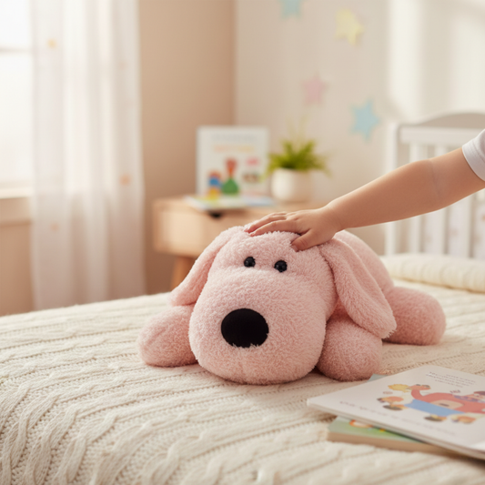 PINK FLOPPY DOG SOFT TOY – 40 CM