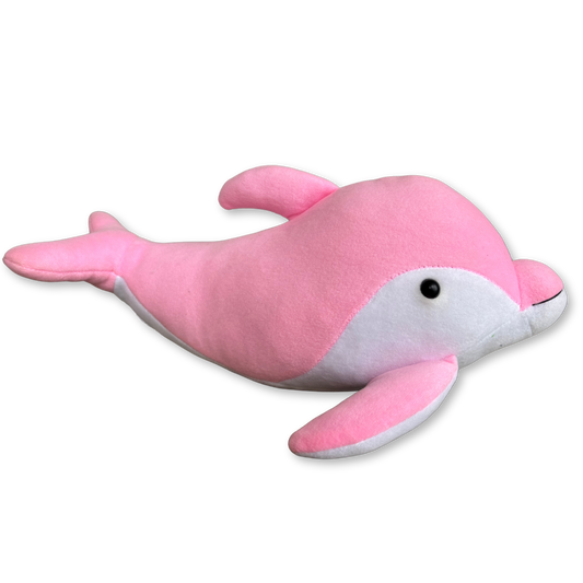 PINK DOLPHIN SOFT TOY - 25 CMS