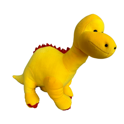 YELLOW DINOSOUR SOFT TOY - 25 CMS