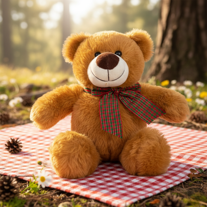 CLASSIC TEDDY BEAR WITH BOW - 29 CMS
