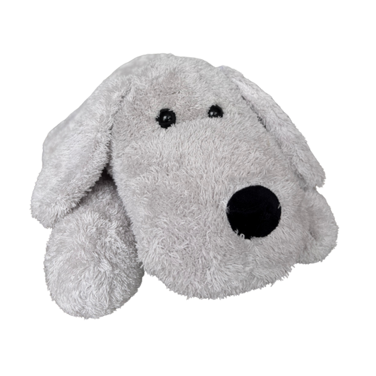 GREY FLOPPY DOG SOFT TOY – 40 CM