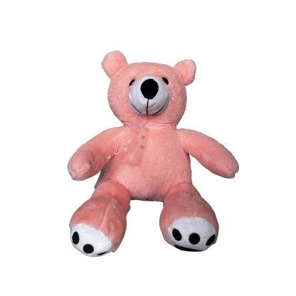 PEACH PINK TEDDY BEAR - 47 CMS