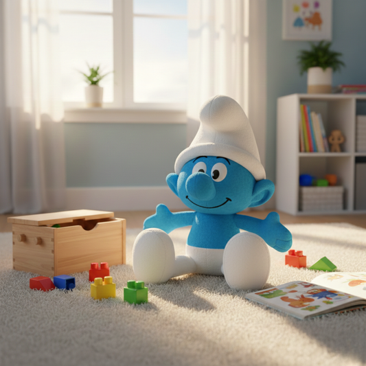 BLUE & WHITE CHARACTER PLUSH - 45 cms