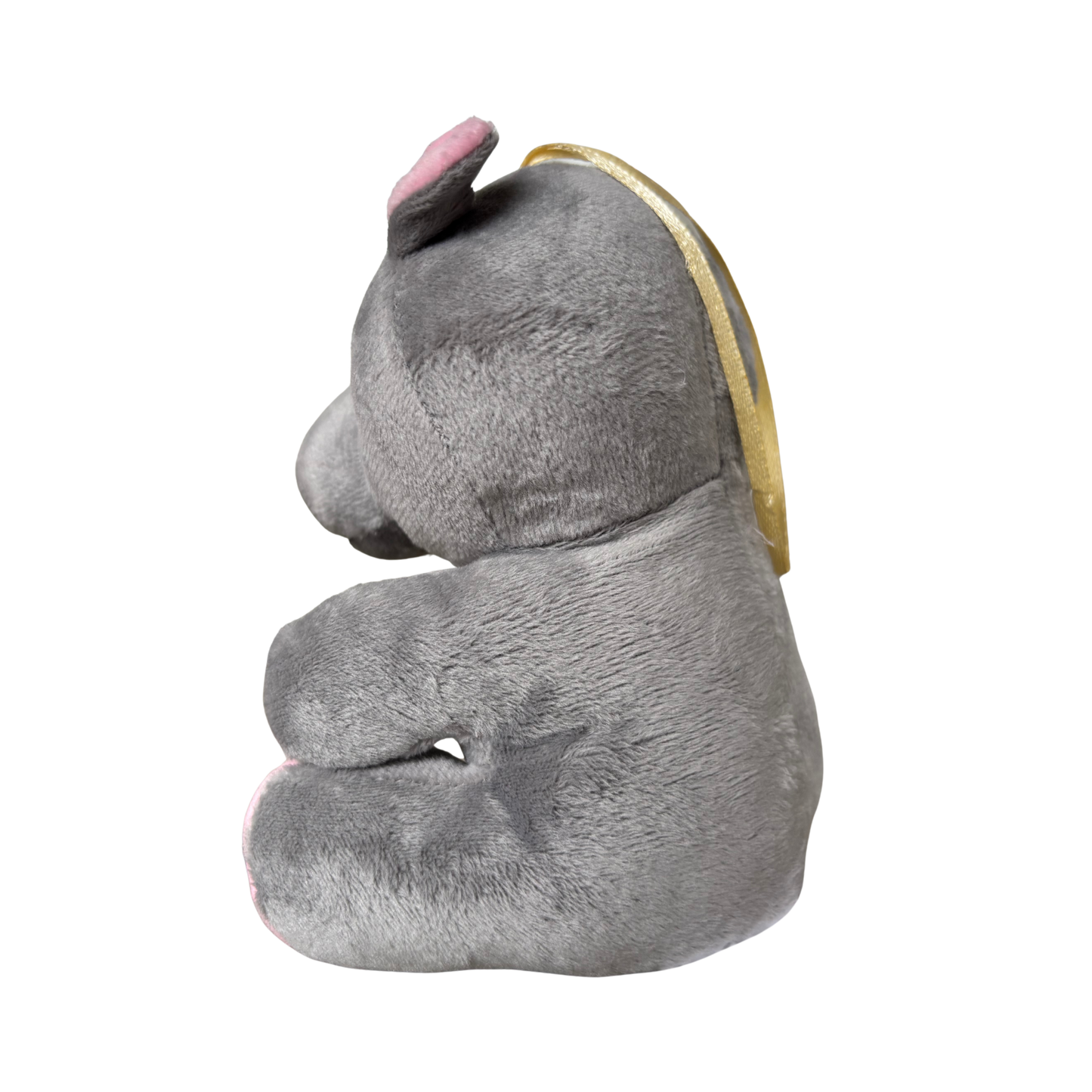 GREY HANGING HIPPO SOFT TOY - 15 CM