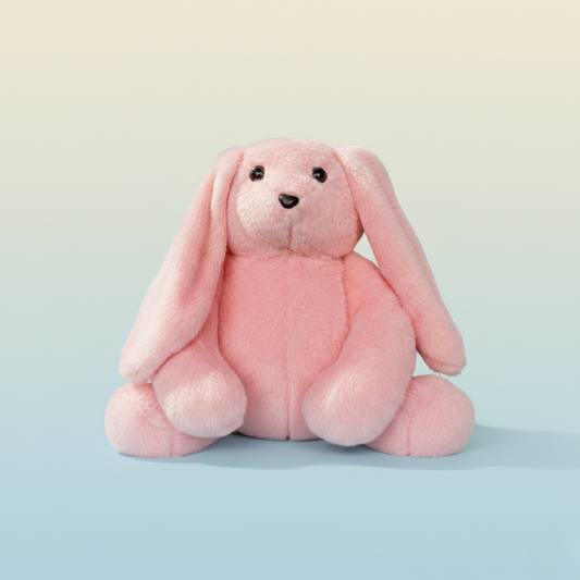 ADORABLE LIGHT PINK BUNNY PLUSH TOY - 45 CMS