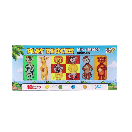 PLAY BLOCK MIX N MATCH ANIMALS