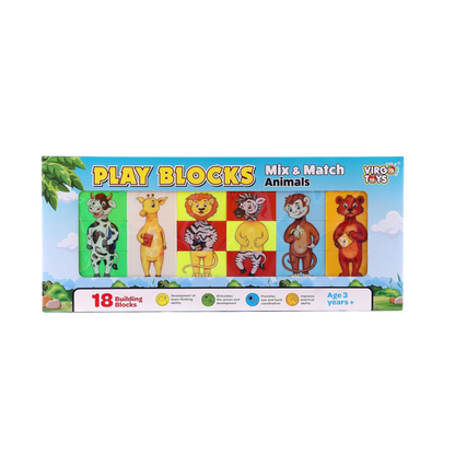 PLAY BLOCK MIX N MATCH ANIMALS