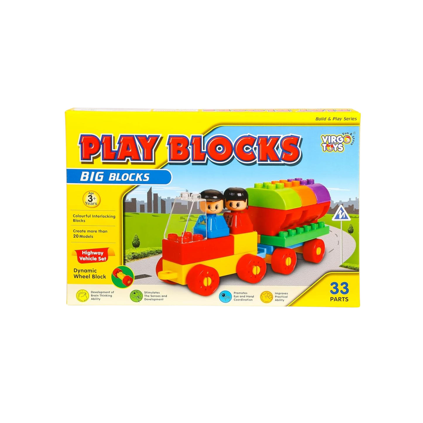 PLAY BLOCKS - HIGHWAY VEHICLE SET