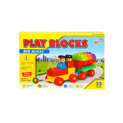 PLAY BLOCKS - HIGHWAY VEHICLE SET