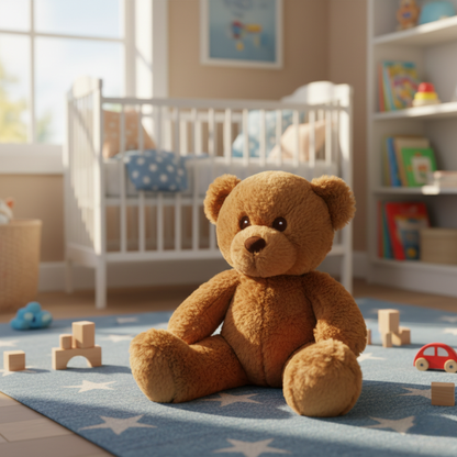 CLASSIC BROWN TEDDY BEAR SOFT TOY - 40 CMS