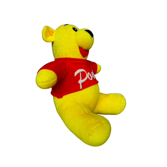 YELLOW BEAR WITH RED T-SHIRT - 25 CMS