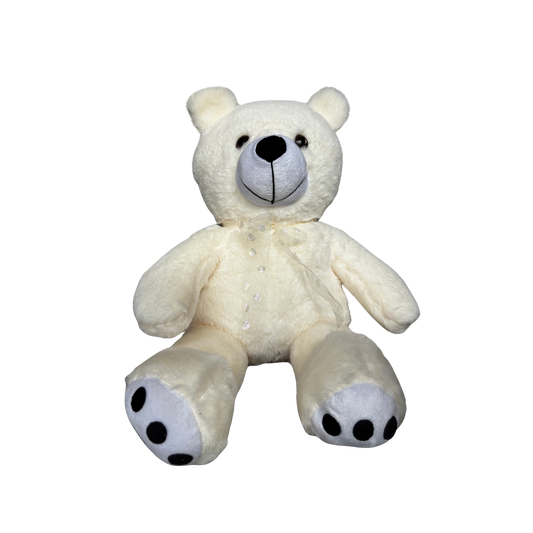 CLASSIC WHITE TEDDY BEAR - 50 CMS