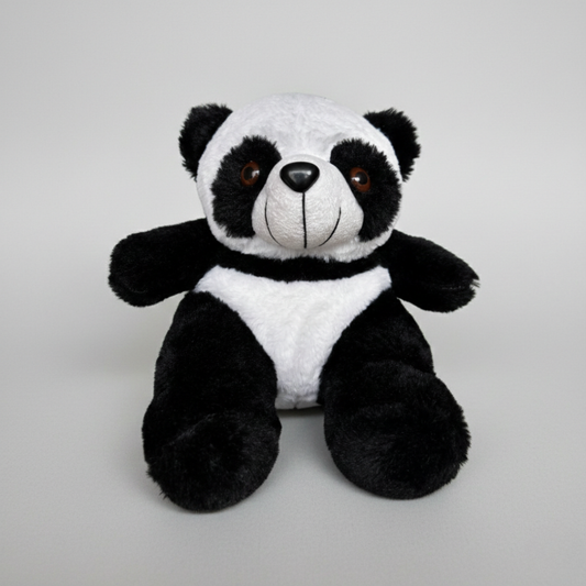 CUTE BLACK WHITE PANDA PLUSH TOY - 30 CMS