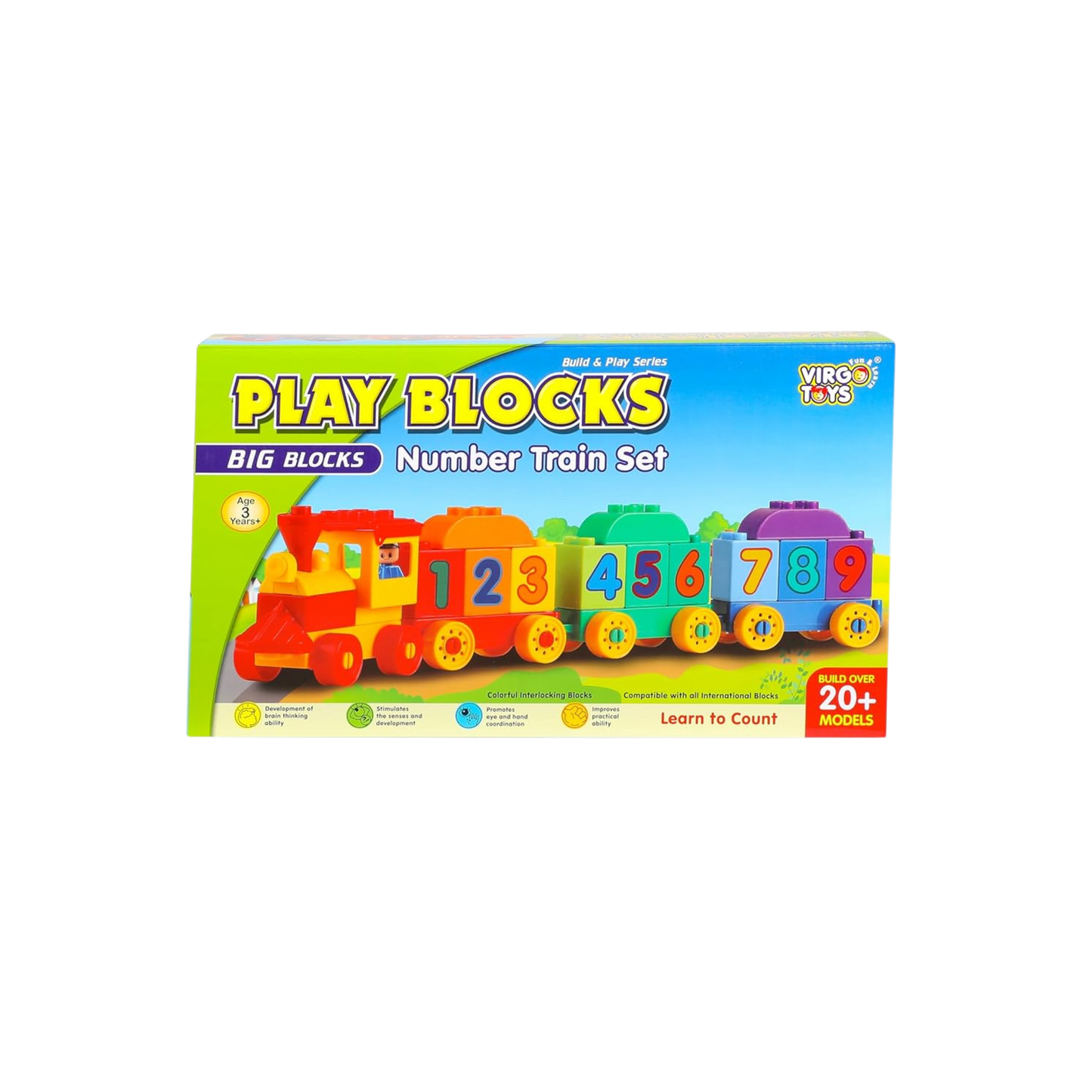 PLAY BLOCKS - NUMBER TRAIN SET