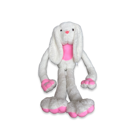 LONG LEGGED WHITE BUNNY SOFT TOY - 62 cm