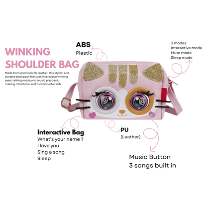 WINKING ELF SHOULDER BAG - CAT