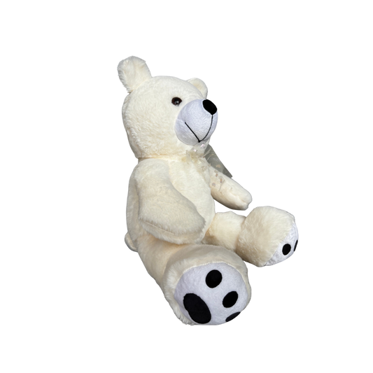 CLASSIC WHITE TEDDY BEAR - 50 CMS