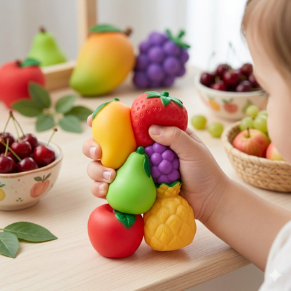Squeezy Fruit Chu Chu Toy (Set of 6)