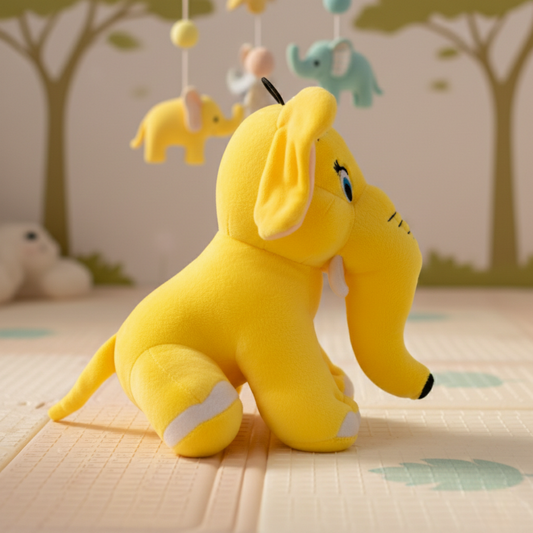 MOTHER ELEPHANT YELLOW - 25CMS