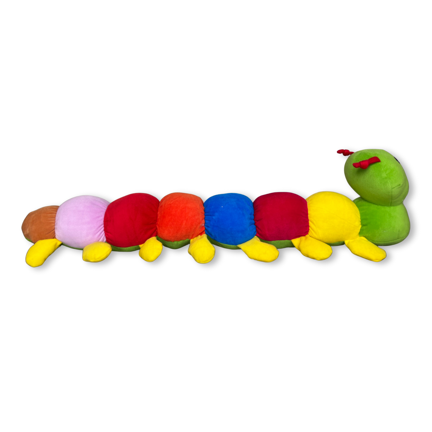 GIANT RAINBOW CATERPILLAR SOFT TOY - 83 CMS