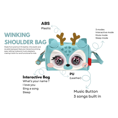 WINKING ELF SHOULDER BAG - DEER