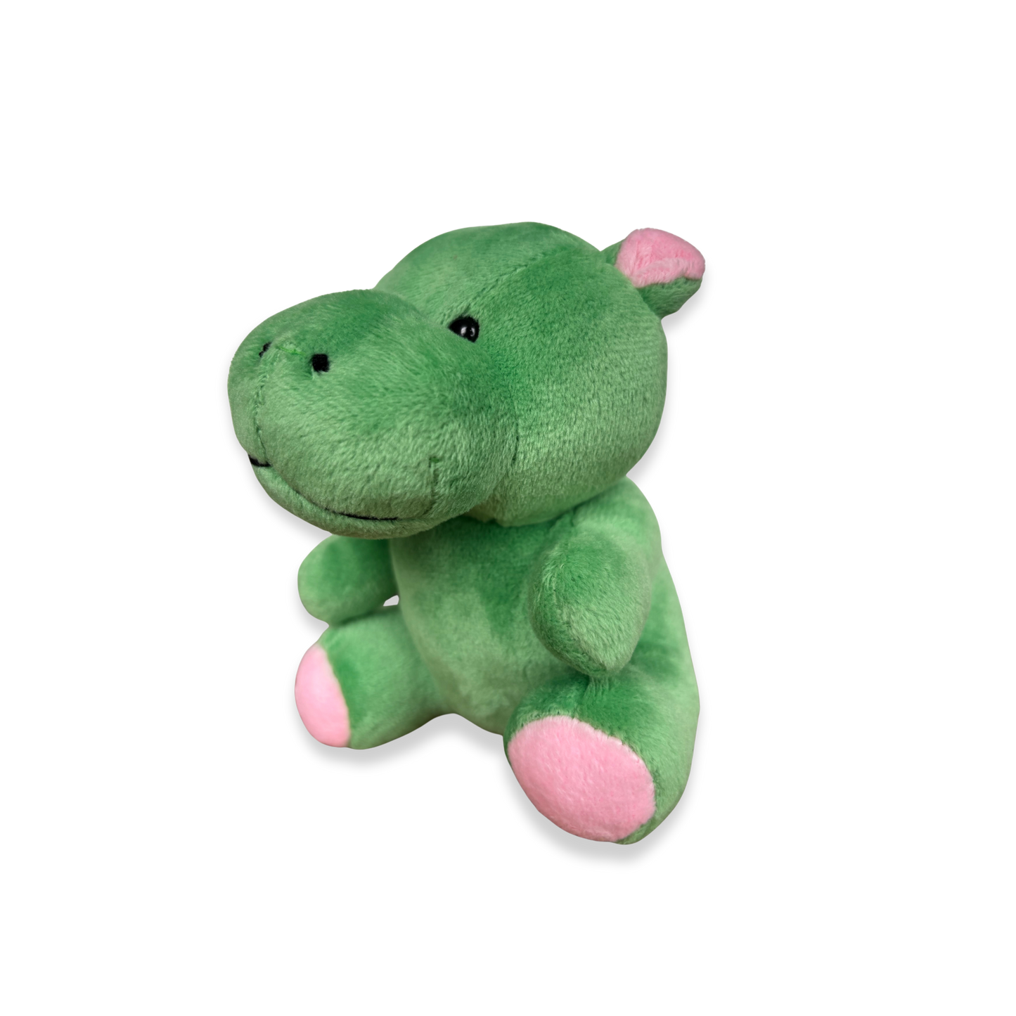 GREEN HIPPO HANGING SOFT TOY - 15 CMS